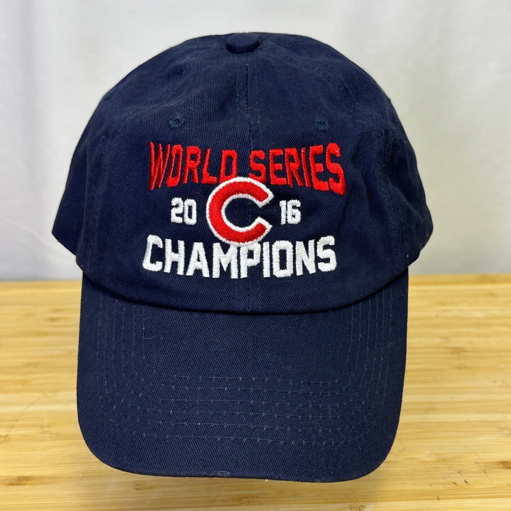 Chicago Cubs 2016 World Series Champions Baseball Cap Navy Blue Adjustable‎ MLB